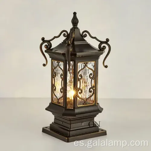 Lámpara europea de jardín impermeable para iluminación de pared al aire libre